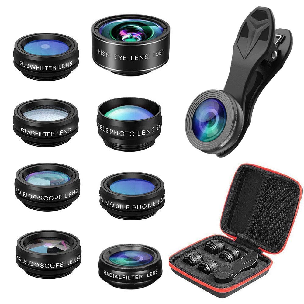 Phone Camera Lens,Cell Phone Camera Zoom Lens Kit with 15x Macro,2X