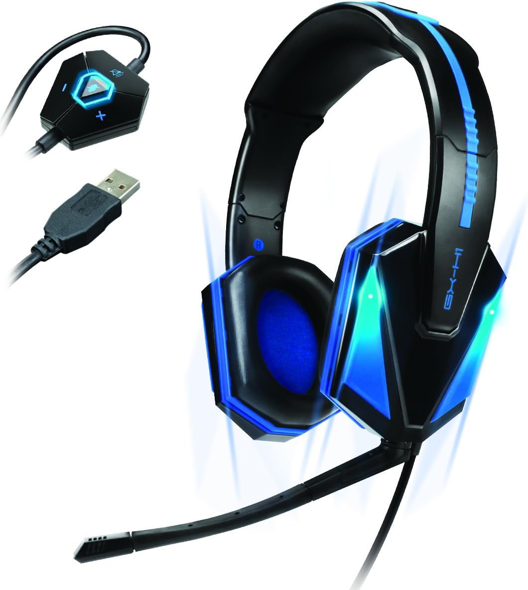 ENHANCE LED Gaming Kopfhörer/Headset mit Mikrofon für: Amazon.de: Computer & Zubehör