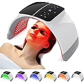 mhpoycd LED Red Light Therapy 7 Colors in 1 Face Mask Light Therapy Machine, Beauty Salon Home Spa Body Facial Skin Care Device