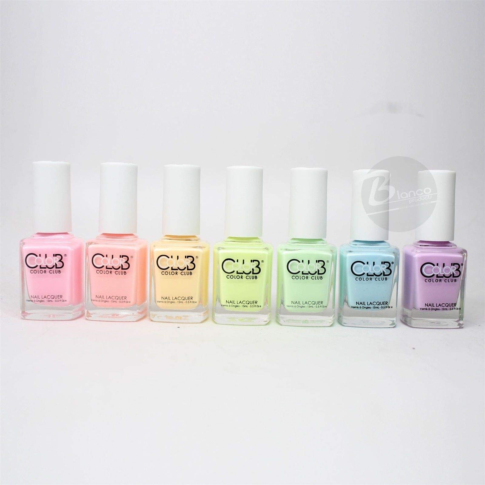 Color Club Poptastic Pastel Neon Collection 2015 Nail Lacquer Set Of 7