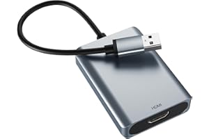 WENTER USB to HDMI Adapter, USB 3.0 to HDMI Multi-Monitor Converter Audio 1080P Video Converter,Display Extender for PC Laptop Desktop Projector HDTV Compatible with Windows 7/8/8.1/10