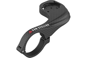 Garmin Bike Mount with Carbon Finish from KOM Cycling - Garmin Edge Mount Designed for Garmin Edge 530 and Garmin 830 and Other Garmin Models