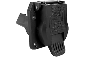 TIKSCIENCE 56038366AB Rear 7-Way Trailer Tow Connector Fit for Jeep Dodge Charger Ram 1500 2500 3500 Chrysler Voyager 1998-20