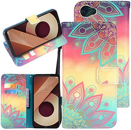 LG Q6 Case, LG G6 Mini Case, LG Q6 Plus, CimdaUS PU Leather Wallet Flip Case with Kickstand Feature Card Slots &amp; Wrist Strap and Magnetic Closure for LG Q6 / G6 Mini / Q6 Plus (C-1)