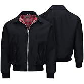 Walker and Hawkes Classic Faxton Jacket for Men - Timeless Water-Resistant Spring Jacket, Premium Cotton, Flannel-Lined