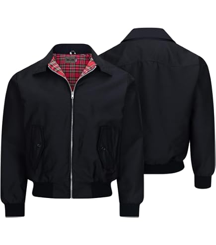 ジャケット・アウター british made melton harrington short JKT Amazon.com: Spirit of England Black Harrington-Style Jacket Winter