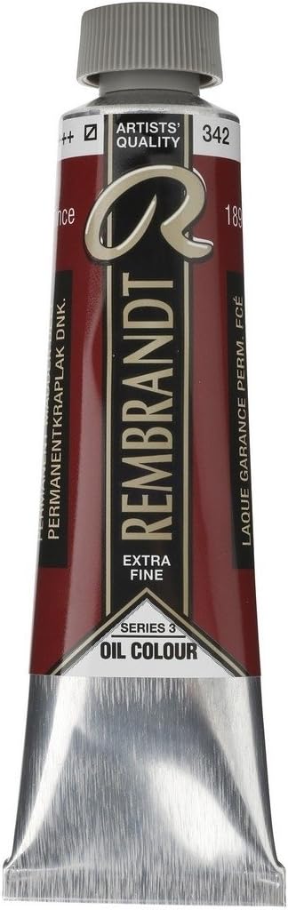 Rembrandt Oil Colour Tube 40 ml Permanent madder deep 342 (01053422), 40 ml (Pack of 1)