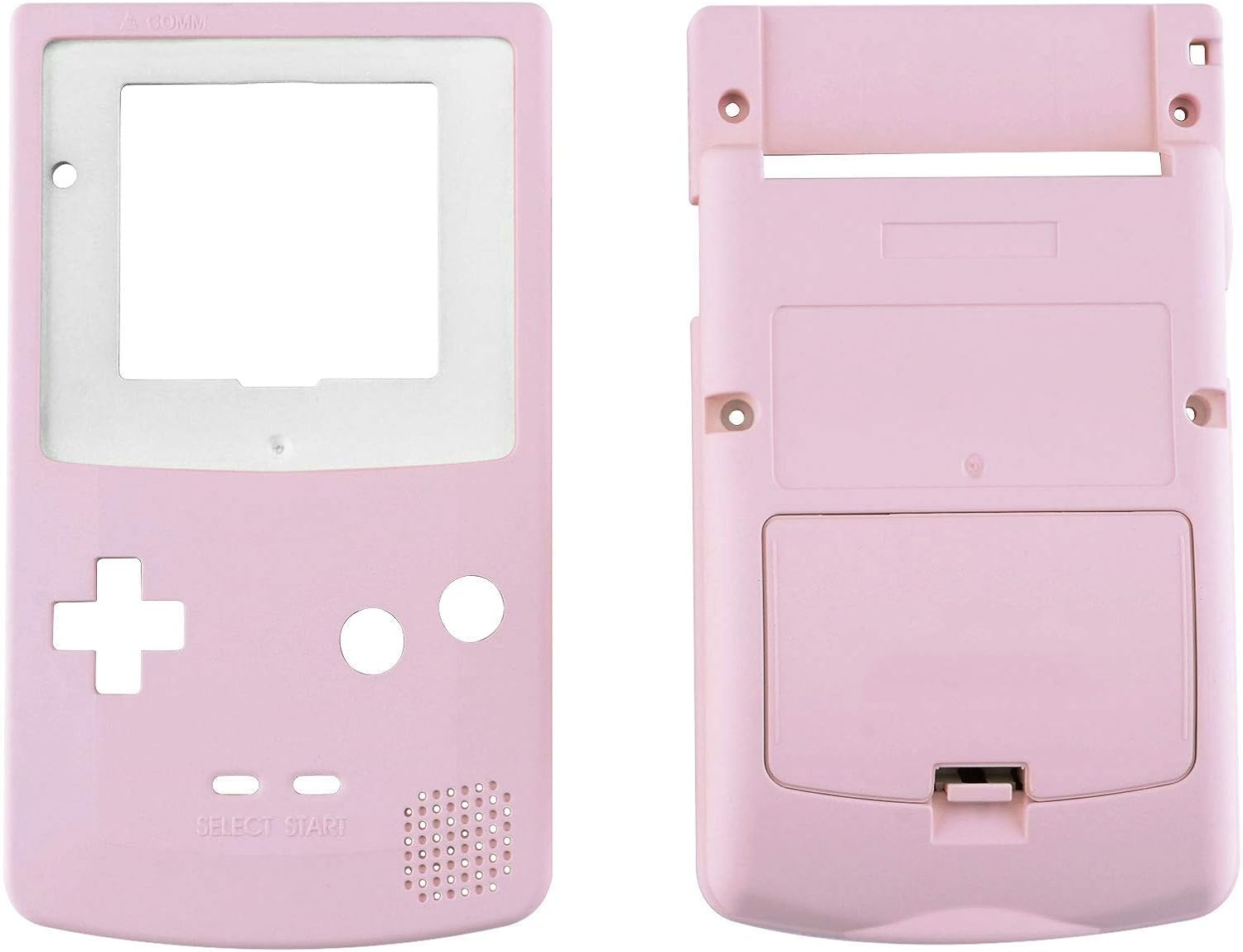 eXtremeRate Sakura Pink Soft Touch GBC Replacement Full Housing Shell Cover w/Buttons Screws Screwdriver Tools Set for Gameboy Color - Handheld Game Console NOT Included: Computers & Accessories