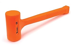 Titan 63008 8oz Dead Blow Hammer with Steel Shot Filled Head, Spark & Rebound Resistant, 10.5" Non-slip Diamond Textured Handle