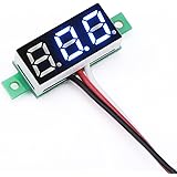 DROK 2 Mini 0.28" Digital Voltage Tester Voltmeter DC 0~~100V Volt Meter 3.0-30V Power Battery Monitoring Gauge Blue LED Panel Display~