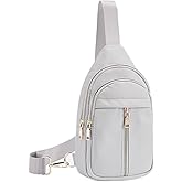 WESTBRONCO Small Sling Bag for Women Nylon Crossbody Sling Backpck Lightweight for Travel Casual Daily
