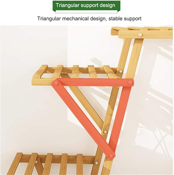 De Madera Soporte De La Planta, Soporte para Macetas Múltiples ...