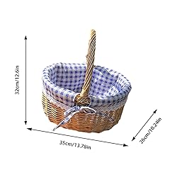 Wicker Woven Basket, Hand Woven Wicker Storage