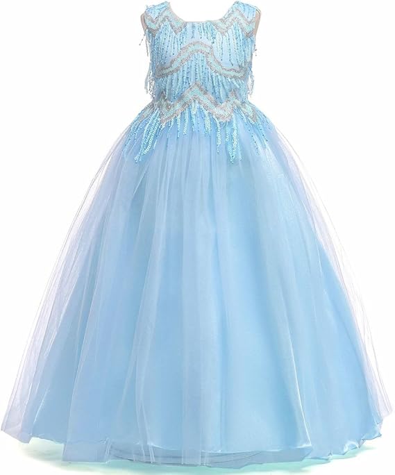 Amazon フォーペンド Forpend 子供ドレスdr10 リボン付き フラワー ピアノやバイオリンの発表会 結婚式に ガールズフォーマル プリンセス ドレス フォーマル 通販