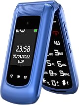 CHAKEYAKE G380D Senior Flip Phone Big Button 2G GSM SOS 1000mAh Blue