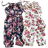 PanDaDa Toddler Girl Kids Jumpsuit Short Summer Playsuit Rompers One-piece Tops