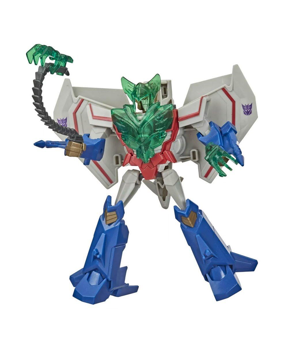 Transformers Bumblebee Cyberverse Adventures Battle Call Trooper Class Starscream, Voice Activated Energon Power Lights, Ages 6 and Up, 5.5-inch