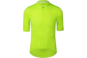 RISESBIK Men's Cycling Jersey Zipper Pocket Short Sleeve Lightweight Aero Race Fit Bike Jersey, UPF 50+ Biking Cycling Shirt