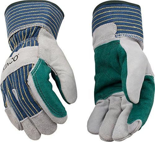 Kinco Suede Cowhide with Double Palm & Safety Cuff