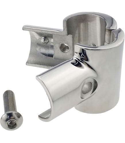 316 Stainless Steel Boat Handrail Tee Fitting - For 7/8 Inch Tube/ Pipe - View #12