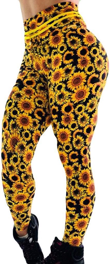sunflower workout leggings