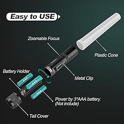 RoadHero [2 Pack 12inch Multi-Color LED Flashlight