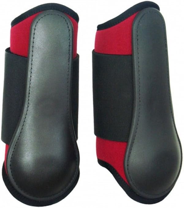 burgundy tendon boots