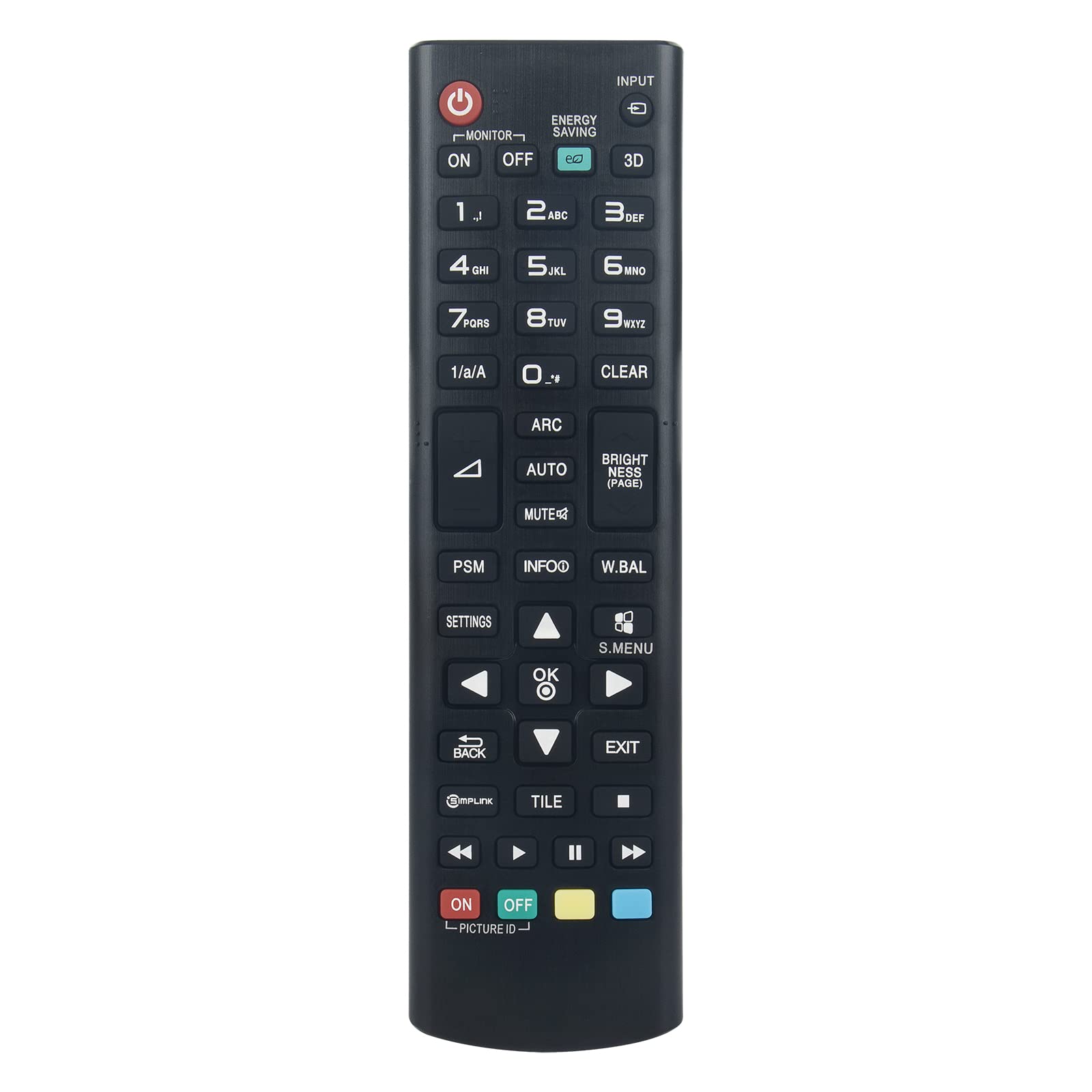 New AKB73715642 Replace Remote Control - VINABTY AKB73715642 TV Remote Control Replacement fit for LG TV AKB73715642 55WL30MS-D 60WL30MS-D 42WL30MS-D 47WL30MS-D Remote Controller