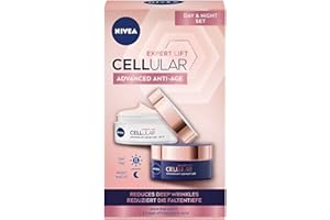 NIVEA Cellular Expert Lift Day Cream & Night Cream Set – Anti-Aging Face Moisturizer Duo with Bakuchiol – Firming Facial Care
