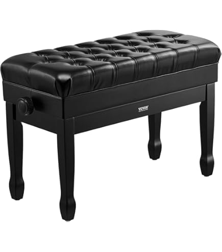 Amazon.com: ALAPUR Longer Duet Piano Bench with Storage,Adjustable