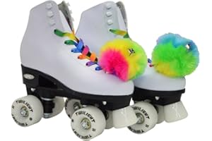 Epic Skates Allure03 Allure Light-Up Quad Roller Skates, White