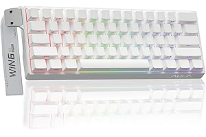 CORBOBO Aula WIN60 HE - 60% Mechanical Gaming Keyboard Wired, Hall Effect Magnetic Switch Hot Swappable, Adjustable Actuation RT Mode, 8000 Hz Polling Rate, RGB Keyboard 60 Percent Compact Design for PC