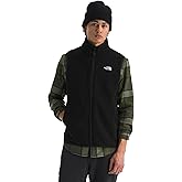 The North Face mens Glacier Fleece Vest - Soft Fleece Zip Up Vest, Zip Hand Pockets, Reinforced Binding