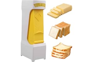 One-Click Butter Cutter Slicer with Metal Blade, Effortless Stick Dispenser for Cheese, Fruits and Vegetables