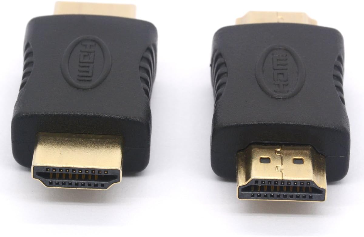 HTGuoji HDMI Coupler, HDMI Male to HDMI Male Straight In-line Coupler Adapter 19 Pin HDMI Connector for HDMI (2-Pack) - Image 3