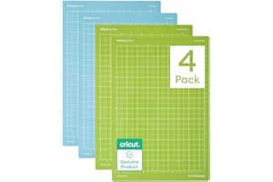Cricut Mat Variety Pack (4 Count, 8.5in x 12in) - for Joy Xtra Machine - Includes 2 StandardGrip & 2 LightGrip