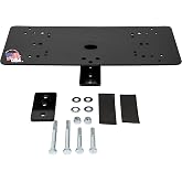 Buyers Products 85152 Light Bar Mounting Kit for Kabgard Headache Rack, Gloss Black Powder-Coated Steel Bracket, 16 x 7 in Mini Lightbar Mount, Pre-Drilled Holes with Fasteners Included, Made in USA