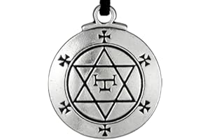 PEPI Hexagram of Solomon Talisman Pentacle Seal Pendant Necklace