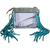 Myra Bag Clear Bag for Women - Western Upcycled Leather Shoulder Bag Tiffany