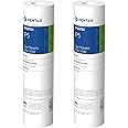 Pentair Pentek P5 Sediment Water Filter, 10-Inch, Under Sink Spun-Bonded Polypropylene Replacement Cartridge, 10" x 2.5", 5 Micron, Pack of 2