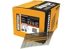 BOSTITCH RH-S12D131EP Round Head 3-1/4-Inch x .131-Inch by 21 Degree Plastic Collated Framing Nail (4,000 per Box)