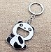 MXXGMYJ Chinese Panda keychains Creative Novelty Gifts Panda Metal Hanging Key Ring Key Chain Keyfob