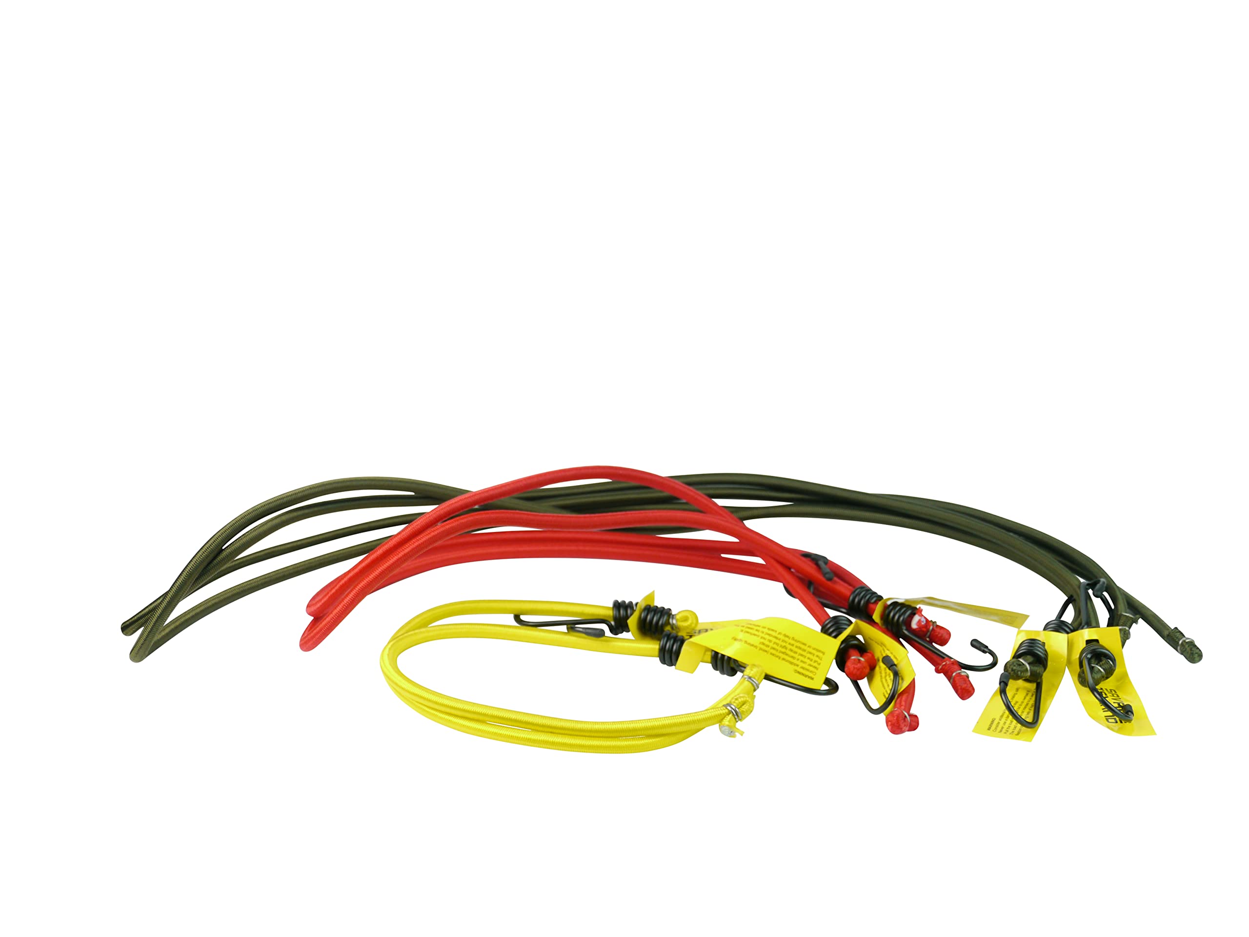 Savage Island Heavy Duty Elastic Military Bungee Cords Variety Pack - 2 x 50cm, 2 x 100cm, 2 x 150cm