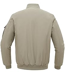 BGOWATU Men's Jacket Windproof Quilted Bomber