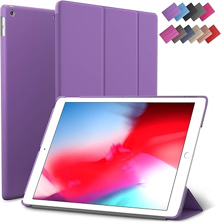 Amazon Com Ipad Air 3 Case Roartz Purple Slim Fit Smart Rubber Coated Folio Case Hard Cover Light Weight Wake Sleep For Apple Ipad Air 3rd Generation 2019 Model A2152 A2123 A2153 10 5 Inch Display Computers