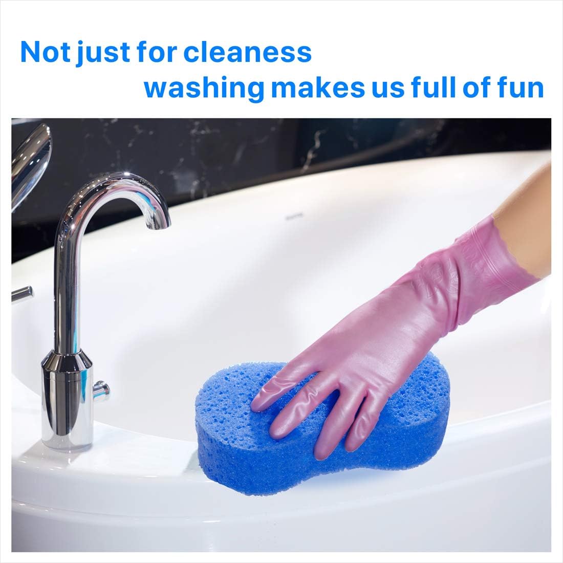 Car Wash Sponges , Multi-Use Cleaning Sponges，Easy Grip Sponge, Large sponges for Washing Cars, Bone Design Cleaning Polishing Foam for Dishes Washing, Vehicle, Bathroom and Kitchen Cleaning, 6Pcs: Kitchen & Dining