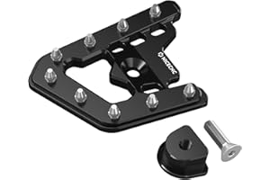 NICECNC Rear Foot Lever Peg Extender Brake Pedal Extension Aluminum Compatible with Yamaha Raptor 700 YFM700R 2006 2007 2008,Raptor 700R YFM700R 2009 2010 2011 2012 Black,See Fitments