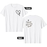 Vintage Christian Cross Heart - Jesus Has My Back T-Shirt