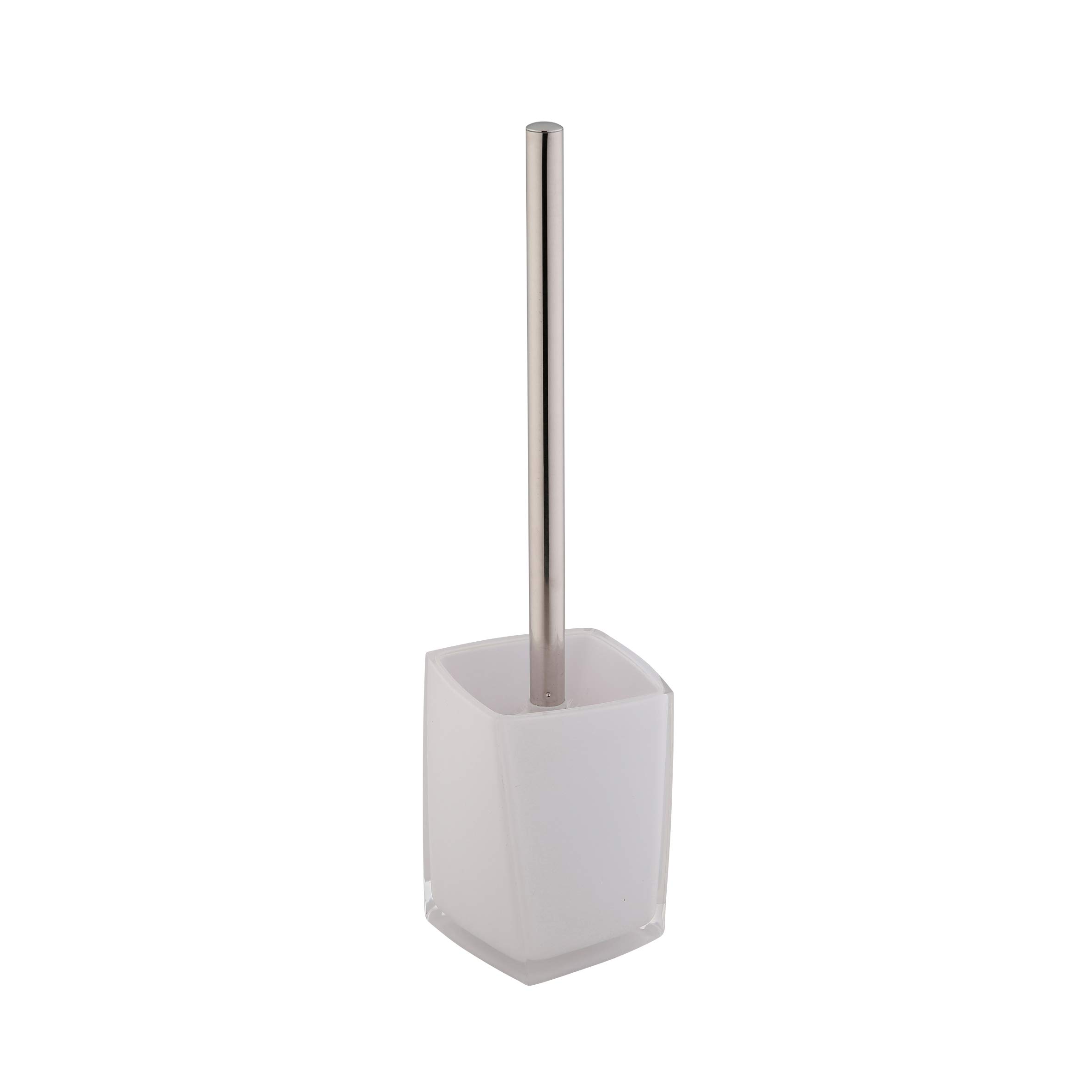 axentia Graz Toilet Set, Plastic, Approx. 9.4 x 36.8 x 9.4 cm, Plastic, White, ca. 9,4 x 36,8 x 9,4 cm