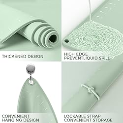 Silicone Baking Mat 32" x 24", Extra Thick Dough